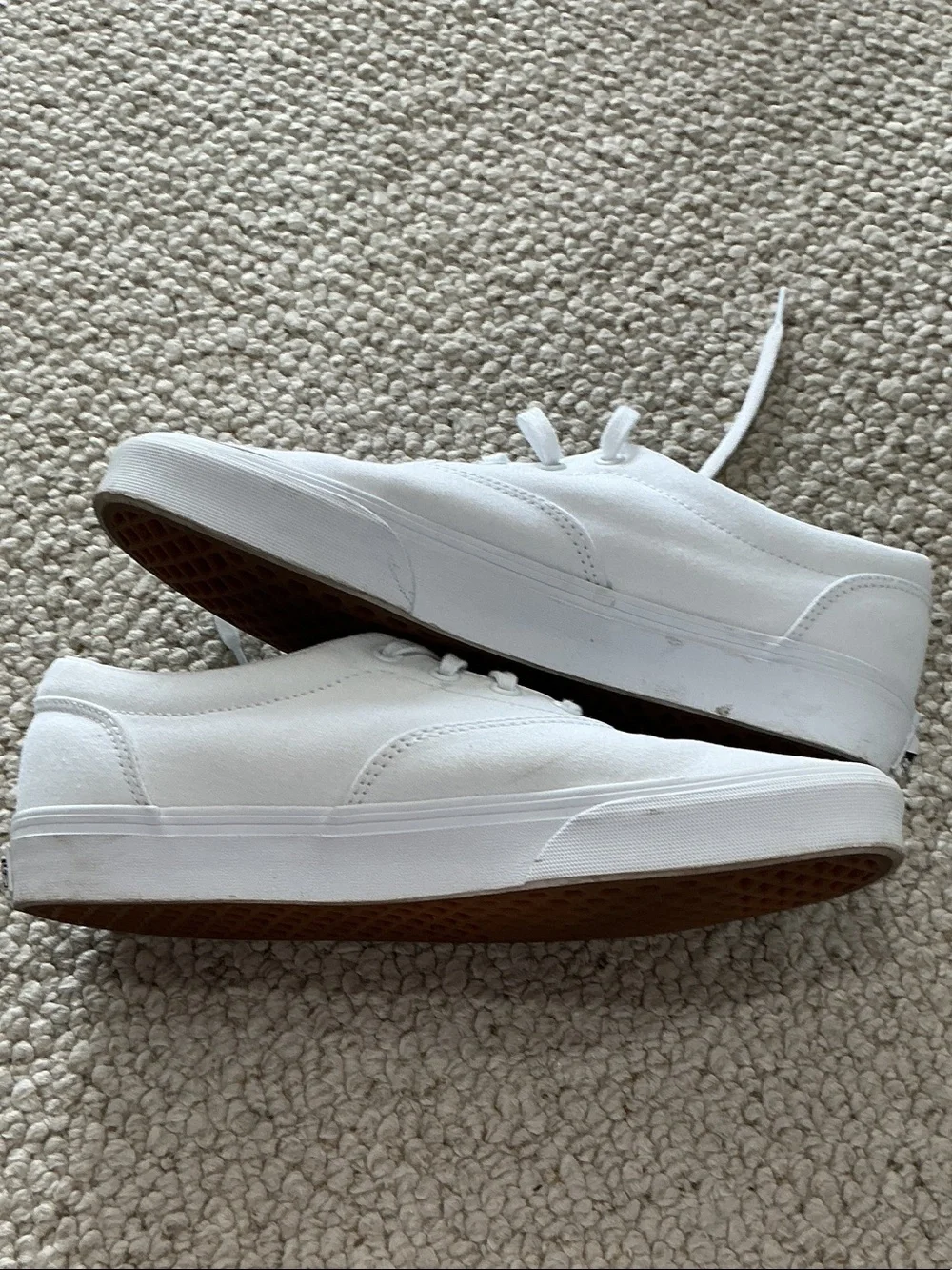 Vans Classic White Canvas Low-Top Sneakers